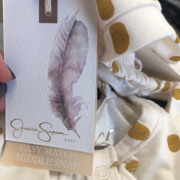 Jessica Simpson Baby Coverall w/ hat. NWT! - Picture 5 of 5